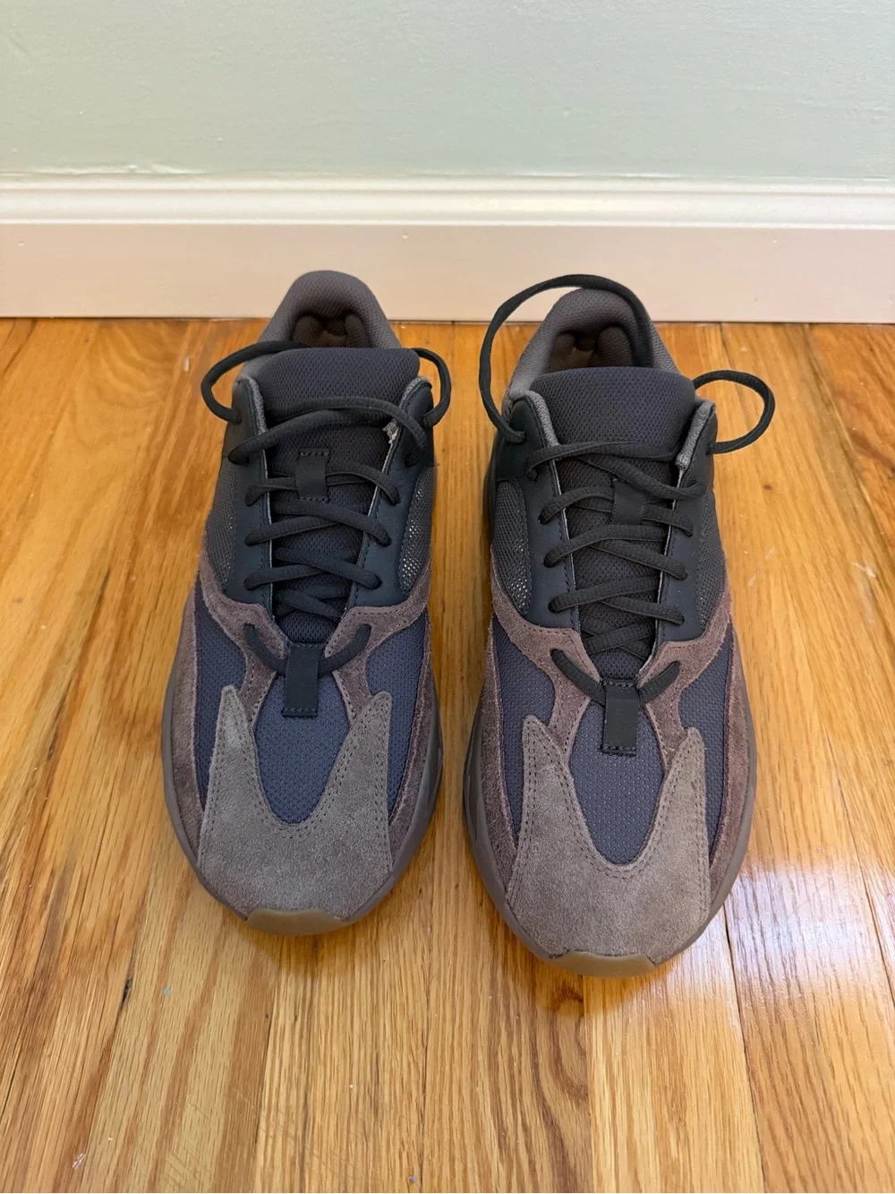 adidas Men's Chunky Sneakers in Brown, Gray and Yellow Accent